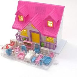 RPC99 Mini Dollhouse for Girls House Play Set (Small Doll House Kids )-image-64
