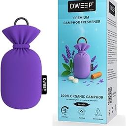 Dweep India Camphor Freshener -100% Organic | Air Freshener for Car, Wardrobe, Office Cabin's, Drawers, Travel Bag & Bathroom- Lavender-1