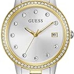 Stainless Steel Analog Silver Dial Women's Watch-Gw0725L1, Band Color-Two-Tone-image-22