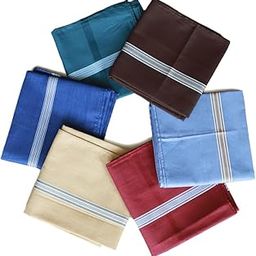 Men's Cotton Handkerchief | Pack of 6 | DARK COLOURS | 43cm x 43cm | Premium Collection Casual Style Hanky For Men With Box | Rumal | Model: CG03-picture-40