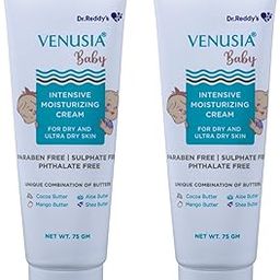 Dr. Reddy's Baby Intensive Moisturizing Cream | Safe, Hydrating and Gentle | Goodness of Shea, Aloe, Cocoa and Mango Butters | Soothes Baby Skin | 75g (Pack of 2)-image-57