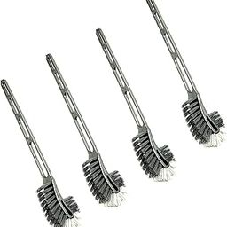 ALOUD CREATIONS Double Sided Flexible Toilet Brush in Hockey Design for Western and Indian Toilet Cleaning, Grey Colour, Large, Pack of 4-picture-32