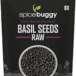 SpiceBuggy Hygienic Raw Sabja Basil Seeds 200 Grams (Pack Of 1) Nutrient-Rich, Pure Basil Seeds For Healthy Drinks, Smoothies, And Recipes-image-76