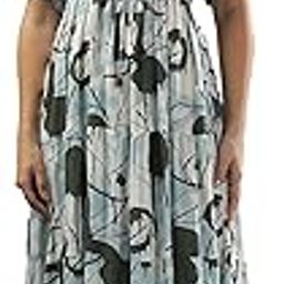 Stylish Rayon Frock Nighty Maxi for Women | Full Length Trendy Nightgown | Premium Nightdress | Nightwear | All Over Print Nighty (2300 Frock Oct)-picture-10