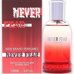 New Brand Perfumes Never Fear EDT Spray Men 3.3 oz (sem numero)-image-77