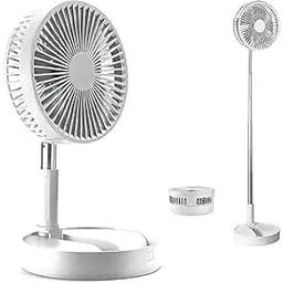 Drumstone (10 Year Warranty Rechargeable Portable Fan for Home Travel & Office Mini Desk to Pedestal Floor Fan with Adjustable Height(14.2” to 3.3ft) 3-Speed Settings Auto Timer & Overheat Protection-image-37