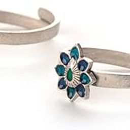 by CaratLane Oxidised Owning My Delusional Optimism Adjustabe Toe Rings For Women in 925 Silver-image-6