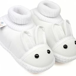 6 To 12 Months Baby Boys & Girls Cute Soft Cotton Pre-Walker Rabbit Face Booties -BT16-41