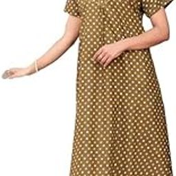 Comfortable Cotton Embroidered Night Dress – Summer Wear Long Nighty Maxi for Women & Girls-image-35
