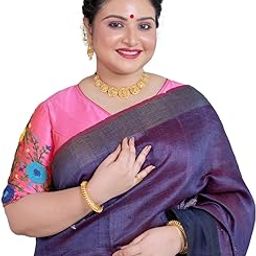 Women's Art Silk - Multicolor - Allover Handwork Floral Motif - Half Sleeve Readymade Designer Blouse-image-71