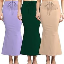 Combo Soft Lycra Blended Saree Shapewear for Women/Fishcut Fit Petticoat Saree Silhouette Shape Wear Saree-Pack of-3-image-80