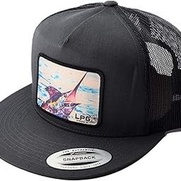 LPG Apparel Co. Surface Breaker Blue Marlin | Classic Snapback | Flat Brim | Fishing Trucker Hat-image-22