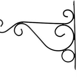 UJEAVETTE 4pcs Iron Plant Hanger Hook Bracket Home Garden Flower Pot Bracket Black-image-24