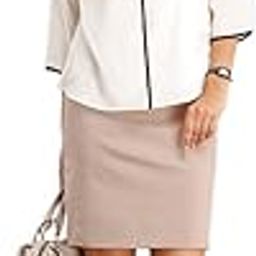 Women's Boat Neck Regular Fit Stylish Top - White-image-24