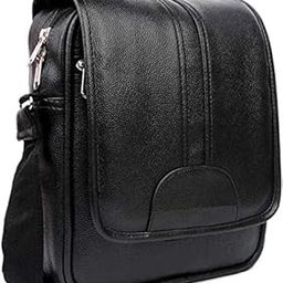MN HUB Stylish Sling Cross Body Travel Office Business Messenger Bag for Men and women Large Size (12 X 11) Inches (BLACK)-picture-16
