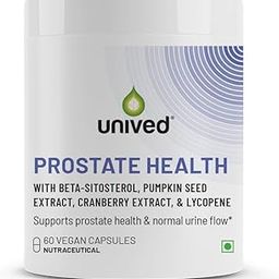Unived Prostate Health with Beta-sitosterol, & Pumpkin Seed Extract | Helps Reduce Night time Bathroom Trips, Supports Better Bladder Emptying & Healthy Prostate Function | 60 Vegan Capsules-26