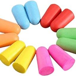 Generic Yellow : 5 Pairs Soft Foam Ear Plugs Travel Sleep Noise Prevention Earplugs Noise Reduction For Travel Sleeping Individually Wrapped-5