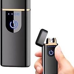 Drumstone Metal Eelectric Arc Lighter With Double Arc Plasma Sensor Ligher/Torch With LED Indicator Sensor Fingerprint Flameless Lighter & USB Rehargeable-28