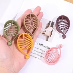 DREAMISH HAIR ACCESSORIES Fishtail Hair Clip 6 Pcs Banana Stylish Hair Claw Clip For Women & Girls Hair Clip Clutchers Ponytail Holders Multicolor (Any Colors)-image-18