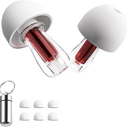 Noise Reduction Silicone Ear Plugs with Acoustic Filter for Concerts, Festivals, Nightclubs, DJs, Musicians Red-image-83