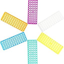 PLAFOPE 6pcs Double-Sided Test Tube Holder Rack for Sampling Tubes Coded Storage Organizer and Easy to Equipment-image-26