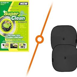 TANTRA Car Accessories Combo Kit with Car Sunshade 2pcs and Car Cleaning Gel Pouch-image-4