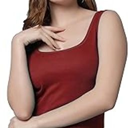Women's Sando Tops Innerwear Sleeveless Tank Top Cotton Round Neck Gym and Workout Spaghetti Tops-image-14
