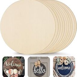 American Elm MDF Board 12 Inch Round for Art and Craft 2.5mm Thick 12 Pcs Unfinished Wooden Round Circles - Ideal for DIY Craft Resin Art, Mandala Art, Pyrography, Painting, Craftsmanship-image-19