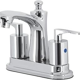 Kingston Brass FB7621SVL Serena 4" Centerset Bathroom Faucet, 9.75 x 4 x 5.38, Polished Chrome-image-22