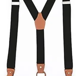 yashidun Men's 6 Clip Adjustable Elastic Suspenders for Trousers, Jeans, and Formal Pants-picture-39