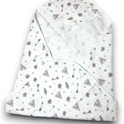 Bearbaby Muslin Hooded Towel for Newborn Baby – 2 Layers – Size 70cm x 70cm – Combo Pack of 2 - Assorted Prints (White 2)-image-95