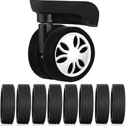 Anti-Slip Ring – Silicone Luggage Wheel Covers for Suitcase, Trolley Bag, Silent Rolling Luggage Wheel Protector, Anti-Wear, Anti-Scratch Travel Accessories (Multicolor)(8 Pcs)-image-3