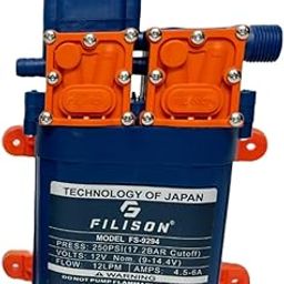 TAJ SUPER FILISON Heavy Duty Dc water pump 12v DC Battery Electric Portable Diaphragm Pump 250 PSI Double Motor Used as Car Washer ac cleaning Agriculture Sprinkler Water Drip Irrigation-13