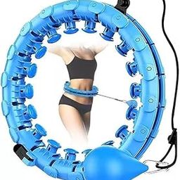 NENATIRTH Weighted Hula Hoop for Adults - 24 Detachable Knots, 2-in-1 Smart Fitness Massage Infinity Hoop for Weight Loss & Abdomen Exercise - Plus Size, Ideal for Women & Beginners (Multicolor)-image-60