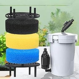 Sun-Sun HW-603B Canister Filter Spare Sponges | 3-Piece Multi-Color Set with Varying Porosity | Mechanical & Biological Filtration for Aquarium Filters-image-4