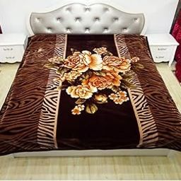 Love Couple Imported Digital Prints Bridal Korean Wedding Bedding Set Cloudy 4 Pieces Blanket Set 1 Blanket with 1 Bedsheet and 2 Pillow Cover with Fancy Bag Packing (Multicolor_02)-15