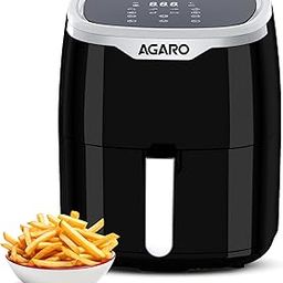 AGARO Galaxy Digital Air Fryer For Home, 4.5L, Electric Air Fryer, Convection Oven, 1400W, 7 Preset Programs & Reheat, 360 Degrees Air Circulation, Digital Touch Display, Bake, Roast, Toast, Black-10