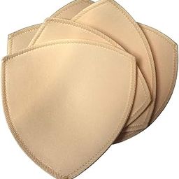 3 Pairs Removeable Triangle Bra Pads Inserts for Bikinis Tops Sports Bra Swimsuit for C D Cups Beige-94