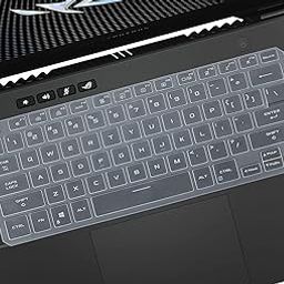 iFyx Silicone Keyboard Protector Skin Cover for Asus Tuf Dash 15 TUF516PE F15 FX516PM FX516PR 15.6" Gaming Laptop (Transparent)-image-1
