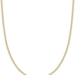 Womens Gold Chain Necklace | Barzel 18K Gold Plated Curb / Cuban Link Gold Chain Necklace 2MM, 3MM, 4MM, 5MM For Women or Men - Made In Brazil-image-81