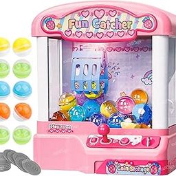 Zest 4 Toyz Doll Machine Toy Mini Claw Clip Grabber Kids Gift Claw Machine Interactive Toy Automatic Clip Doll Toy - Pink-image-63