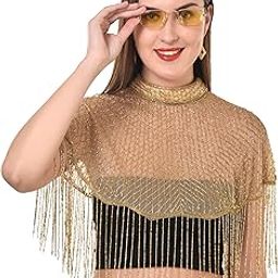 Women's Net Capes Fully Embroidery Poncho for Girls And Ladies-image-78