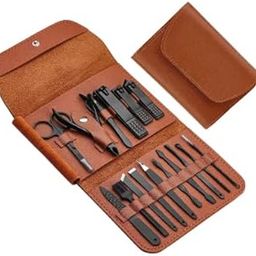 First Beauty 16 IN 1 Proffesional Stainless Steel Manicure Pedicure Kit For Women Pedicure Tools Set Nail Cutter Grooming Kit With Acne needle, Blackhead Tool Manicure Tool Pedicure Tools-image-43