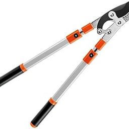 HELLARO Organic Professional Ratchet Anvil Lopper with Compound Action, Sturdy Telescopic Handles with Extra Leverage, Garden Pruning Tree Hedge Branch Cutter Garden Lopper (Rachet Looper)-picture-1