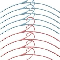 Cabilock 10pcs Plastic Non- Coat Hangers -Skid Hangers for Clothing Storage for Dry and Wet Clothes Sun-Resistant Rustproof Colors-image-60
