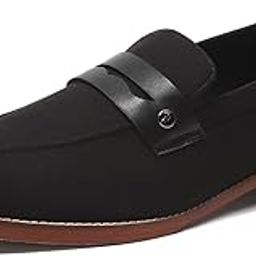 Mens Solid Slip on Micro Fiber Penny Loafers (201823FW)-image-11