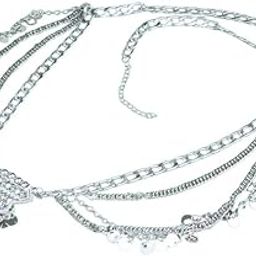 Carved Tassel Waist Chain for Women, Multi-Layer Sequin Body Chain for Yoga, Dance, Beach Wear-image-15