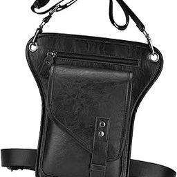SAZ DEKOR Thigh Drop Leg Bag Scratch Resistant Multi Pockets Design Stylish Waist Pack Black-image-62