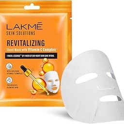 Lakme Skin Solutions Sheet Mask Revitalizing With Vitamin C 25Ml, Pack Of 1-picture-1
