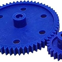 SP 1pcs each Plastic Spur gear 24 Teeth + 60 Teeth 6.5mm Width, 6mm hole for DIY Projects-image-70